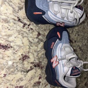 New Balance Kids Sneakers - Navy and Coral